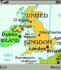 World Map Java Mobile Phone Application