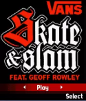 Vans Skate And Slam Java Mobile Phone Game