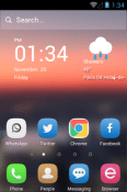 Urban Sunset Hola Launcher Plum Trigger Theme