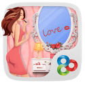 Lipstick Go Launcher Android Mobile Phone Theme