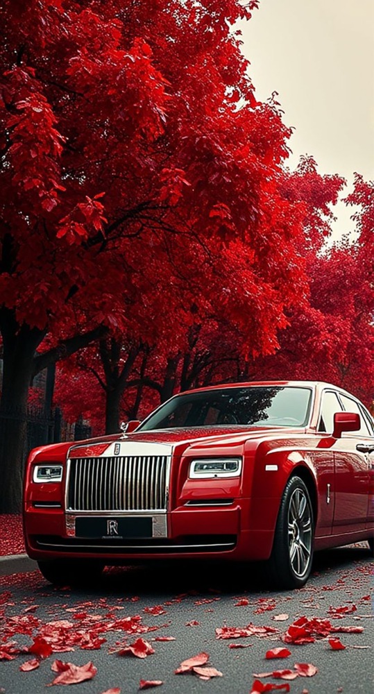 Red Rolls-Royce Mobile Phone Wallpaper Image 1