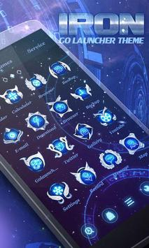 IRON Go Launcher Android Theme Image 1