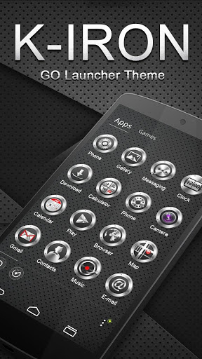 K-Iron Go Launcher Android Theme Image 1