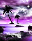 Purple Landscape QMobile L105 Wallpaper