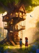 Tree House  Mobile Phone Wallpaper