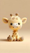 Baby Giraffe Motorola One Hyper Wallpaper