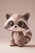 Baby Raccoon Motorola One Hyper Wallpaper